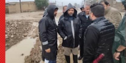 حضور ميداني فرماندار و شهردار هنگام بارندگي / دي١٤٠١