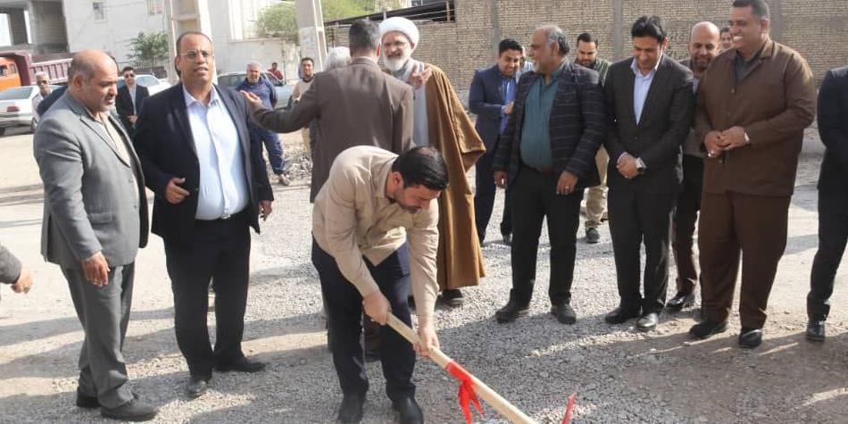 بهسازي معابر کوی بهارستان غربی و شرقی آبادان آغاز شد