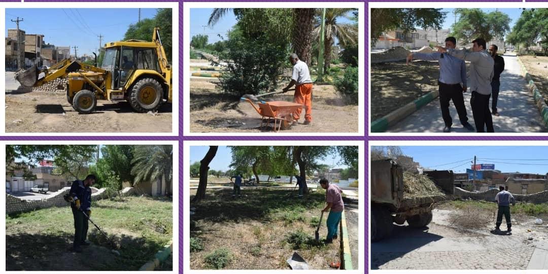 پاکسازی بوستان بازسازی آغاز شد